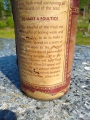 Vintage McKesson’s Flaxseed Meal Can By McKesson & Robbins, Apothecary Medical