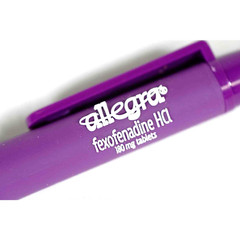Allegra Medicine Drug Pharmaceutical Rep Advertising Ink Pen, Raise Logo NOS