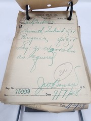 Prescription Atlas Rx Pad Paper Apothecary Druggist Pharmacy Medicine 1938