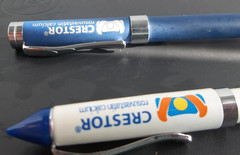 Lot of 2 Crestor Pharmaceutical Promo Pens – Drug Rep Advertising Rosuvastatin