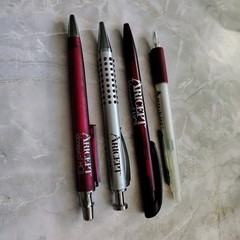 Lot Of 4 Aricept Metal Plastic Pharmaceutical Drug Rep Promo Advertising Pens