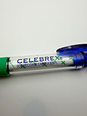 Celebrex Celecoxib Capsules Pharmaceutical Promo Pen Blue Clear Barrel *tested*