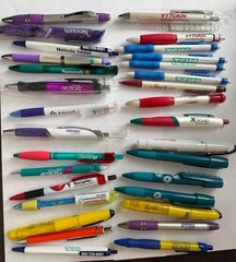 Vintage Pharmaceutical Drug Rep Lot Of 31 Metal & Plastic Pen & Pencils Untested