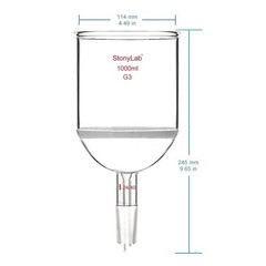 stonylab Buchner Filtering Funnel, Borosilicate Glass Buchner Filtration Funn…