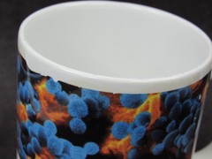 Diflucan Mug Drug Rep Pharmaceutical Promo Advertising Colorful Fungus Design