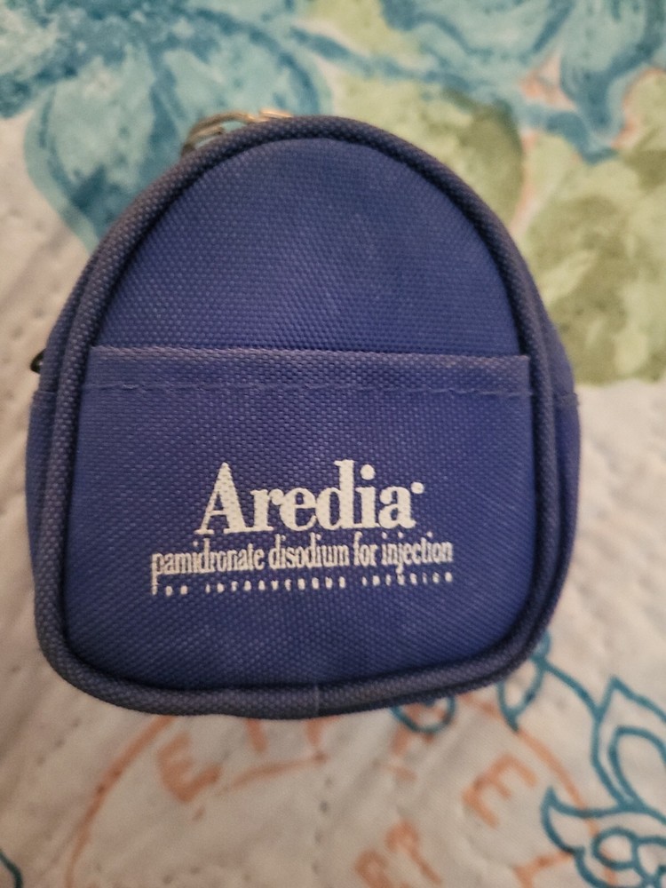 Aredia Backpack Keychain Vintage Pharmaceutical Drug Rep Promo Item Advertising