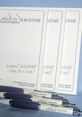 3 LANTUS Solostar Pens 3 Notepads Drug Rep Pharmaceutical Collectible NEW Promo
