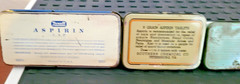 Vintage Pharmacy-Medicine Advertising ASPIRIN tins 13 pcs