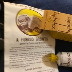 Vintage 1954 Hydrotox Antifungal Ointment Tube with Original Box and Insert