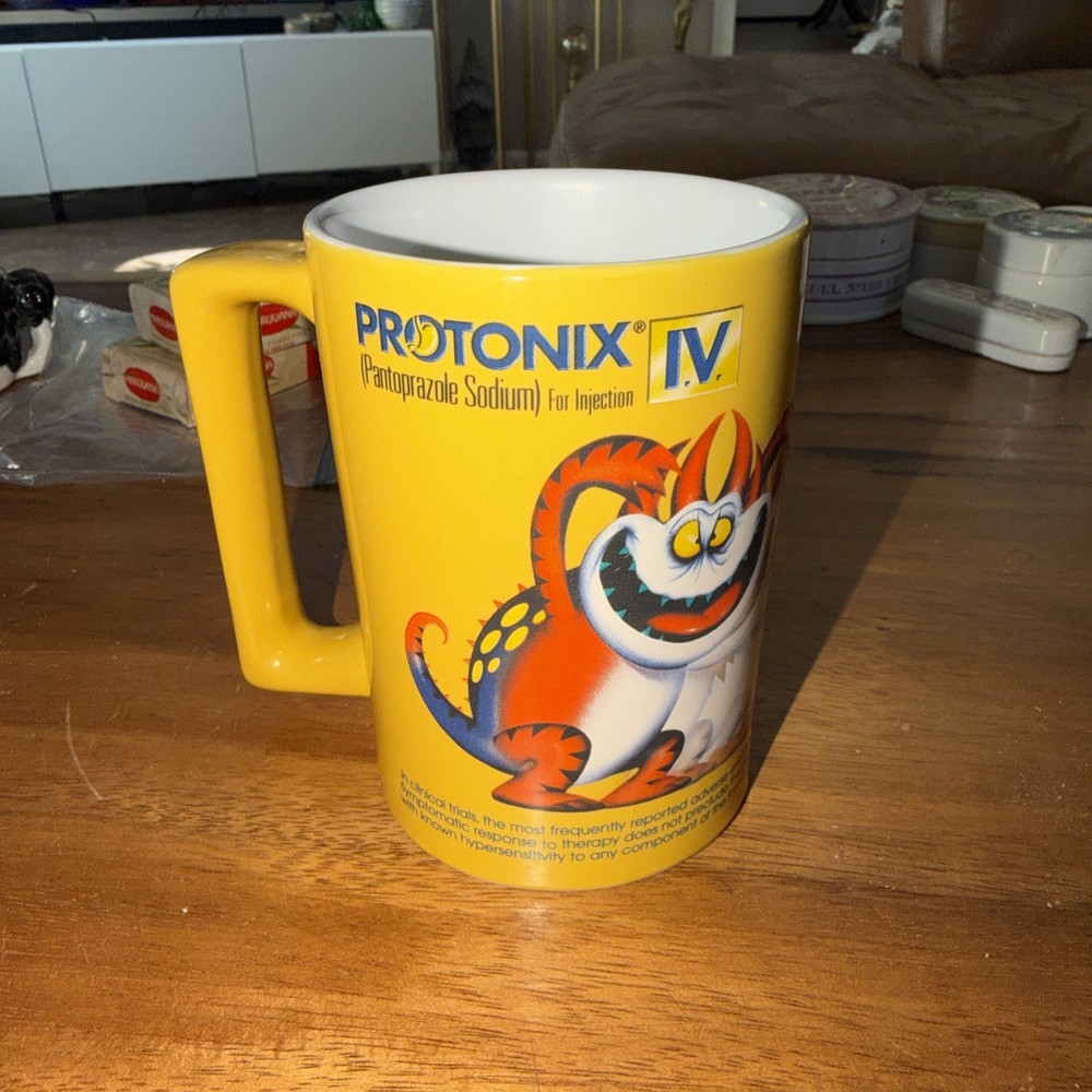 Protonix Injection IV Pharmaceutical Advertising Oversized Coffee Mug Colorful
