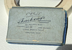 1946 Prescription Pill Box Thackray’s Pharmacy Long Beach CA Medical Ephemera Vi