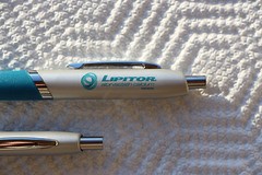 Drug Rep 2 LIPITOR Heavy Metal Brushed Silver Beautiful Pens