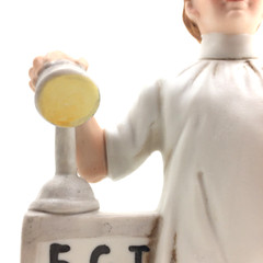 Lefton Vintage Eye Doctor Optometrist Porcelain Figurine