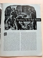 Dec 1942 WWII Abbott Labs Battlefield Drugs Magazine w/ WWII Nazi Poster Cover