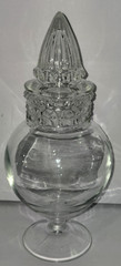 Vintage 1930s Tiffin Dakota Apothecary Drug Store Candy Glass Jar w/ Lid 11″