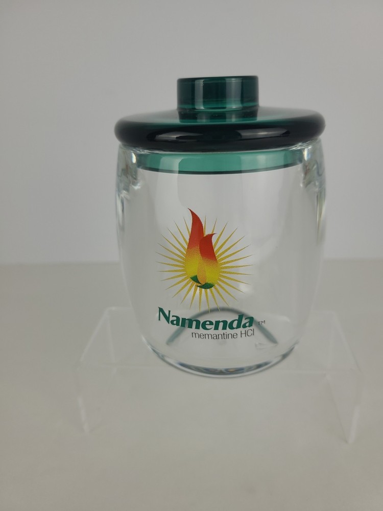 Pharmaceutical Drug Rep Namenda Jar With Lid 4″