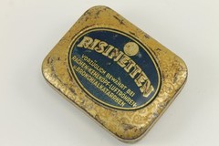 Antique German RISINETTEN Medical Pills Empty Tin Box 1940’s