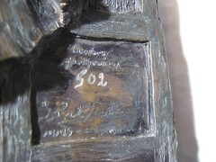 18th Century Apothecary Sculpture # 502 By Rick Lewis Cast Metal Sculpture
