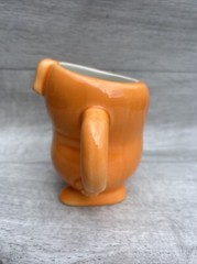Actos Anthropomorphic Ceramic Mug Pharmaceutical Medical Stomach orange