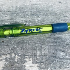 Zyrtec Green And Blue Pen-Pharmaceutical Drug Rep Pen Works