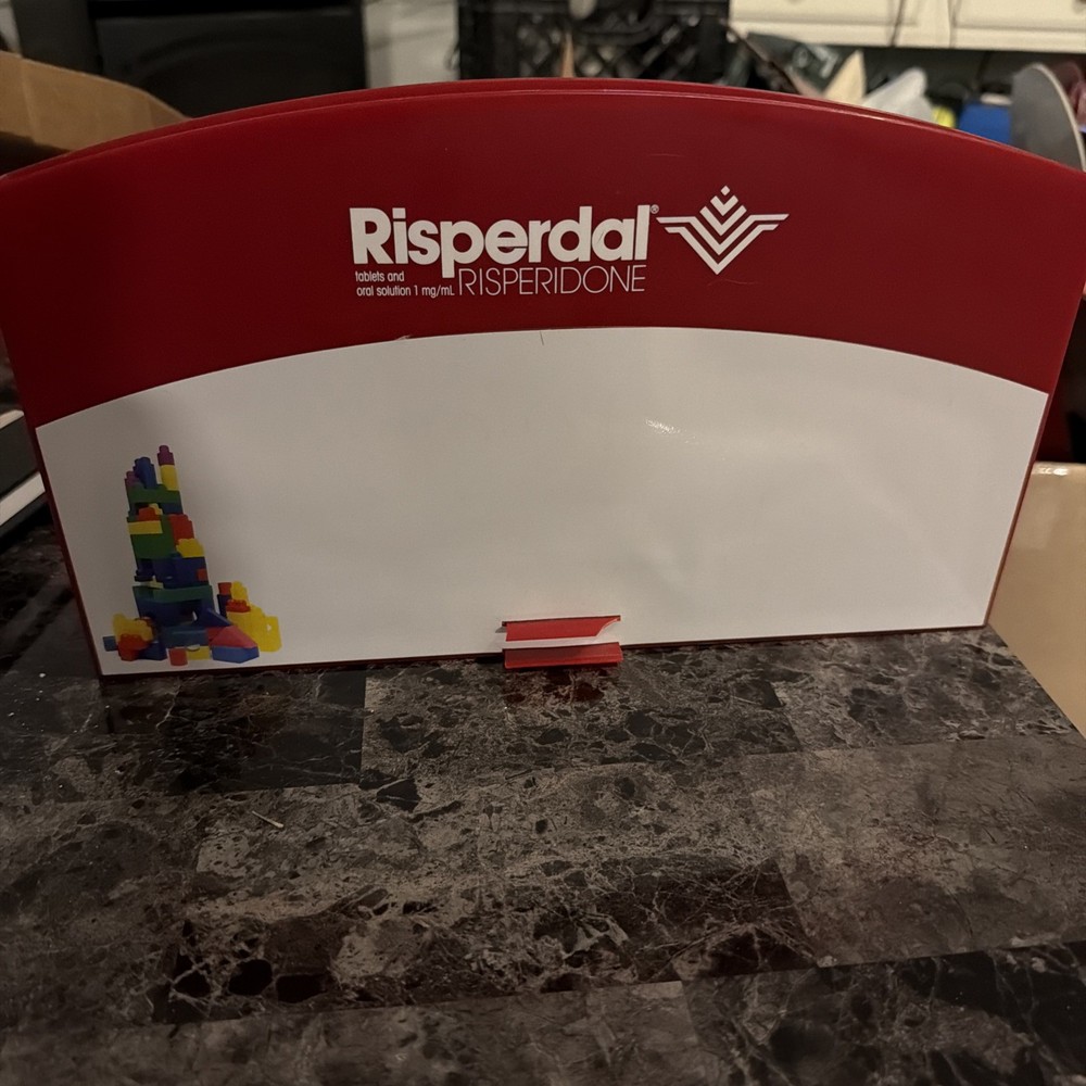 Risperdal Magnetic File Holder Drug Rep Promo 2000s