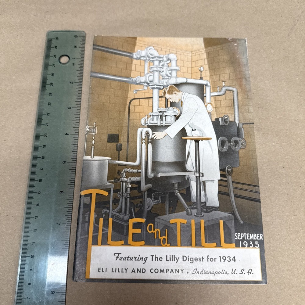 Tile And Till Magazine Eli Lilly And Company September 1935 Indianapolis Indiana