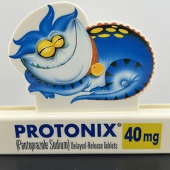 Protonix Wall Clip Pharmaceutical Collectible Drug Rep Janssen Ortho McNeill VGT