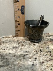 Mortar and Pestle, Metal Small America’s Bicentennial 76 Rx Apothecary Pharmacy