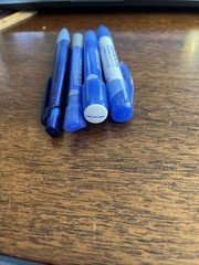 Lot of 4 Geodon Pfizer Medical Drug Rep Pharmaceutical Pens Blue White Gray Grip