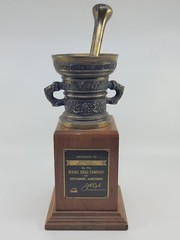 1958 Rexall Drug Outstanding Achievement Award Trophy Pharmaceutical Antique
