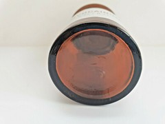 NOVOCAINUM, Vintage Glass Apothecary Pharmacy Brown Jar, 50 ml, Cap