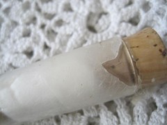Ullery & Drinkwater Druggists Denver CO Glass Tube Medicine Cork 1946 Vintage
