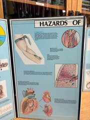 Vintage 1960s 1970s Drug Use Abuse Educational Teacher Display Board Poster Sign