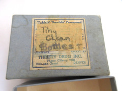 Vintage Denver Thrifty Drug Pharmacy Sample Bottles Box Apothecary Vials