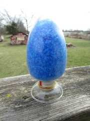 COPPER SULPHATE Show Bottle DISPLAY Dome LABORATORY APOTHECARY SCIENCE Chemical