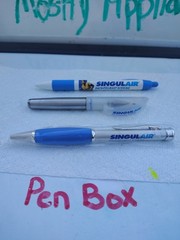 Singulair 3 pen lot 2 Metal 1plastic Drug Rep Pharma Movie Prop Swag New
