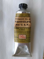 VINTAGE ELI LILLY PHARMACEUTICAL WHITFIELDS OINTMENT NO 56 BOX AND TUBE