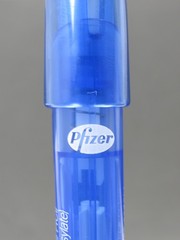 Geodon PEN Drug Rep Pharmaceutical Advertising Unique Pfizer Gripper w/ Info