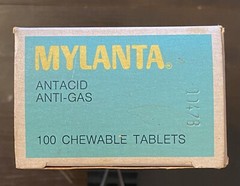 Vintage 1970’s Mylanta Antacid Chewable Tablets – Box Only