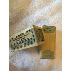 Vintage Eli Lilly Solution Liver Extract Crude apothecary Medicine Box 1942