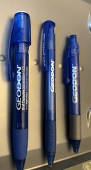 Pharmaceutical Pens Set of 3 Used Condition Plastic Clicker Collectible