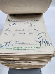 Prescription Atlas Rx Pad Paper Apothecary Druggist Pharmacy Medicine 1946