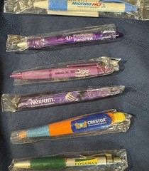 PHARMACEUTICAL PROMO 6 PENS: Lot Plendil Crestor Nexium Micardis Allegra Fosamax