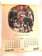 Dickens of a Cold Gerry Gersten Caricatures 1962 Calendar A H Robins Advertising