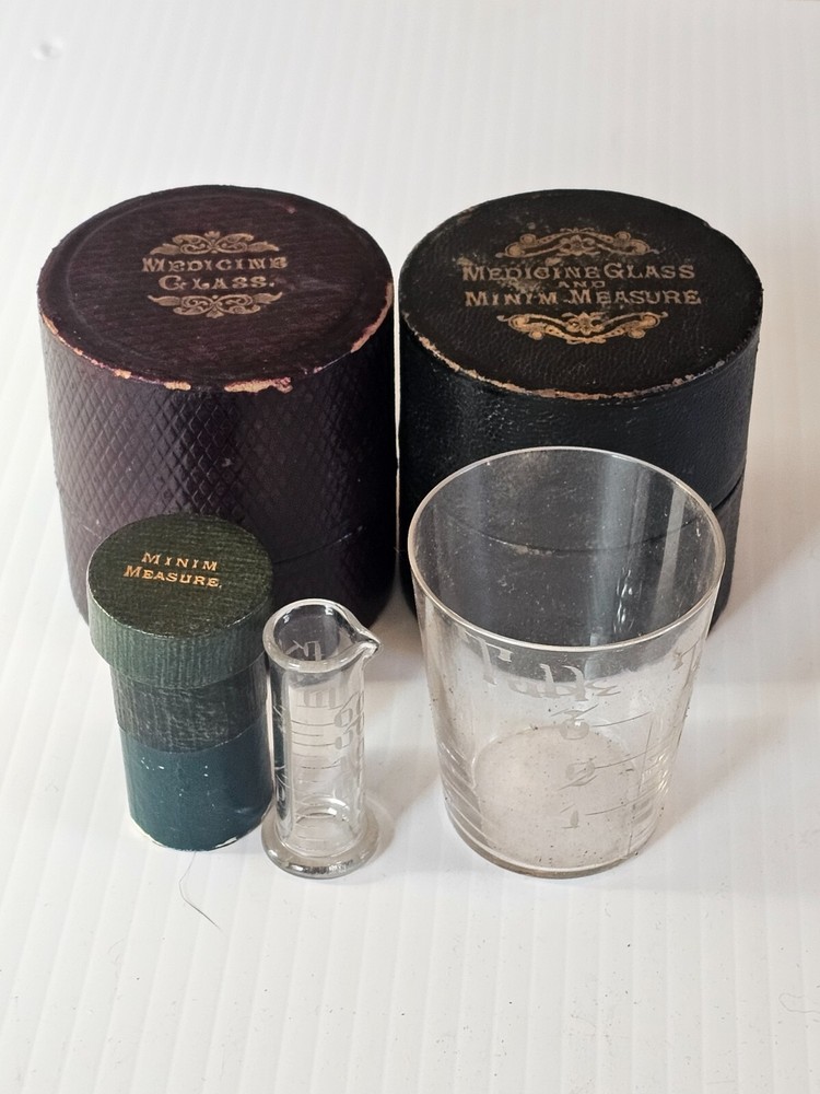 Medicine Glass & Mini Measure in Custom Boxes