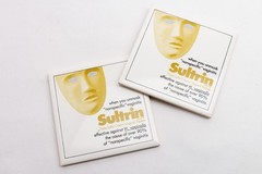 Vtg Pharmaceutical Marketing Sultrin Vaginal Cream Ceramic Coasters
