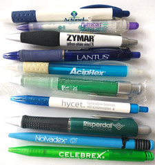 Lot of 10 Pharmacy Drug Representative Pens – Untested- Lot 3