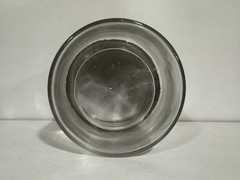 VTG Glass Profex Medical Jar 5”x4” Clear w/Lid Doctor Dentist Memorabilia
