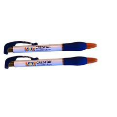 Crestor Pens Clip Soft Grip Orange Blue White New Rosuvastatin Calcium Drug Rep