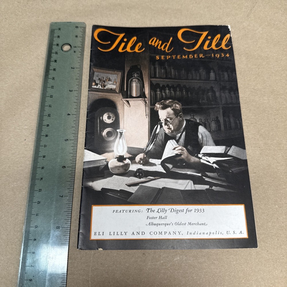 Tile And Till Magazine Eli Lilly And Company September 1934 Indianapolis Indiana